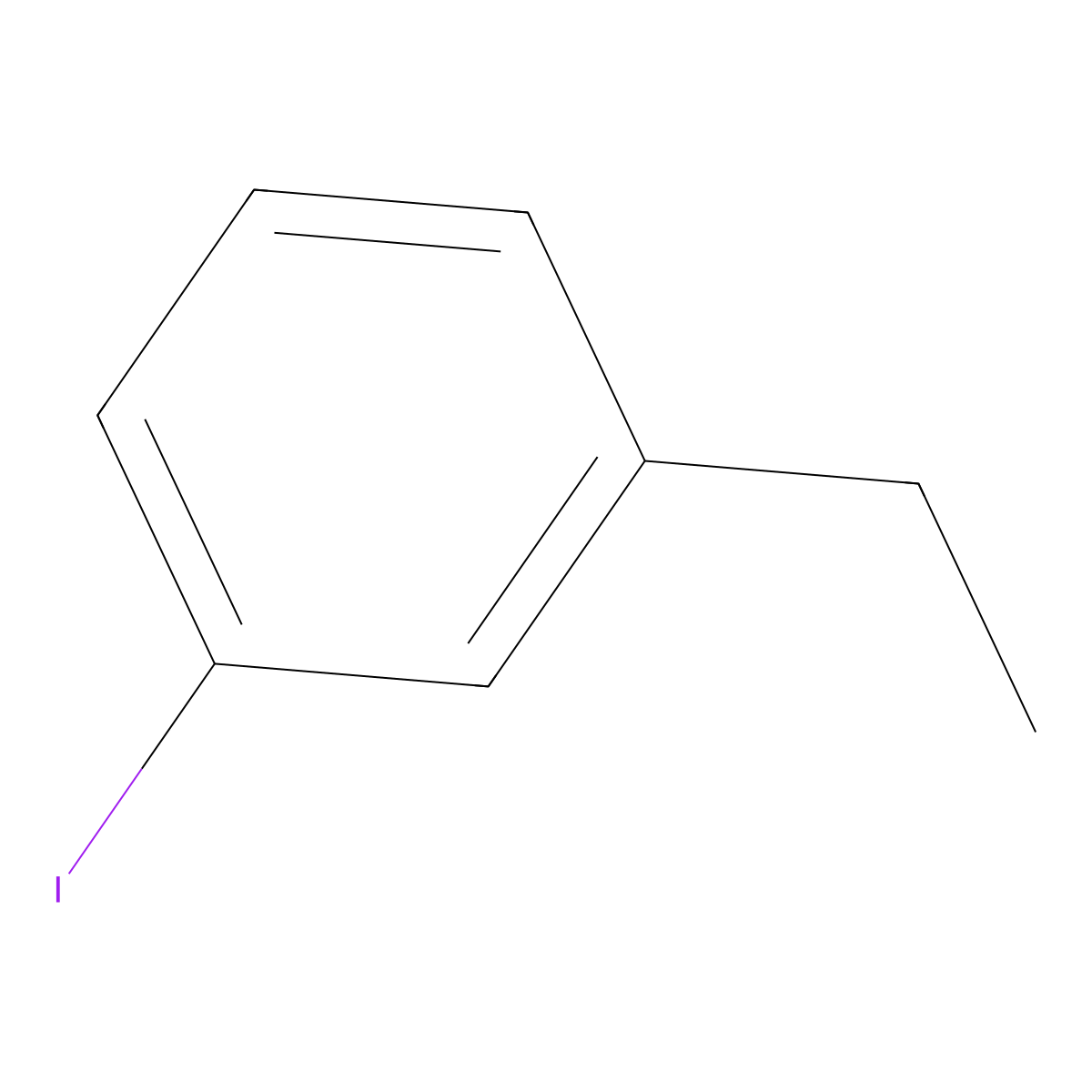 1-Ethyl-3-iodobenzene molecular structure, CAS 19164-77-3