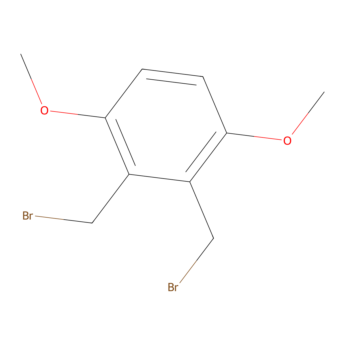 2,3-Bis(bromomethyl)-1,4-dimethoxybenzene molecular structure, CAS 19164-83-1