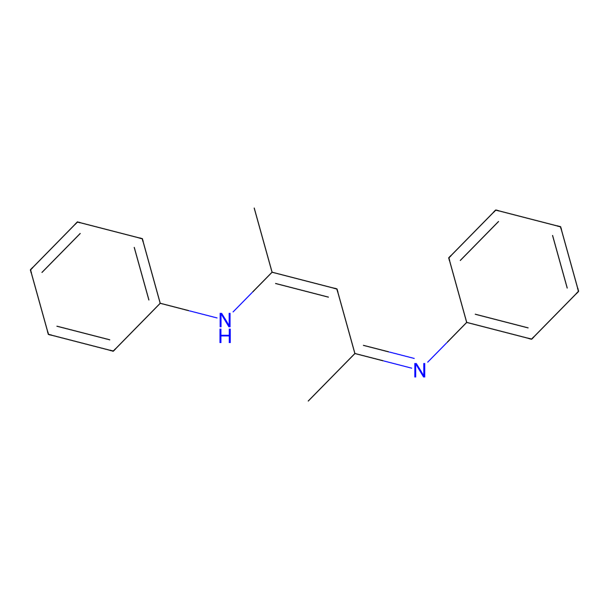 4-(Phenylamino)-2-(phenylimino)-3-pentene molecular structure, CAS 19164-92-2