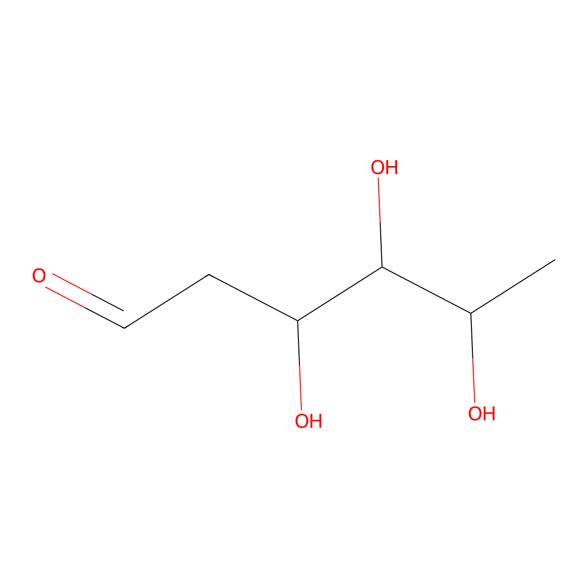 2-deoxy-L-fucose molecular structure, CAS 19165-06-1