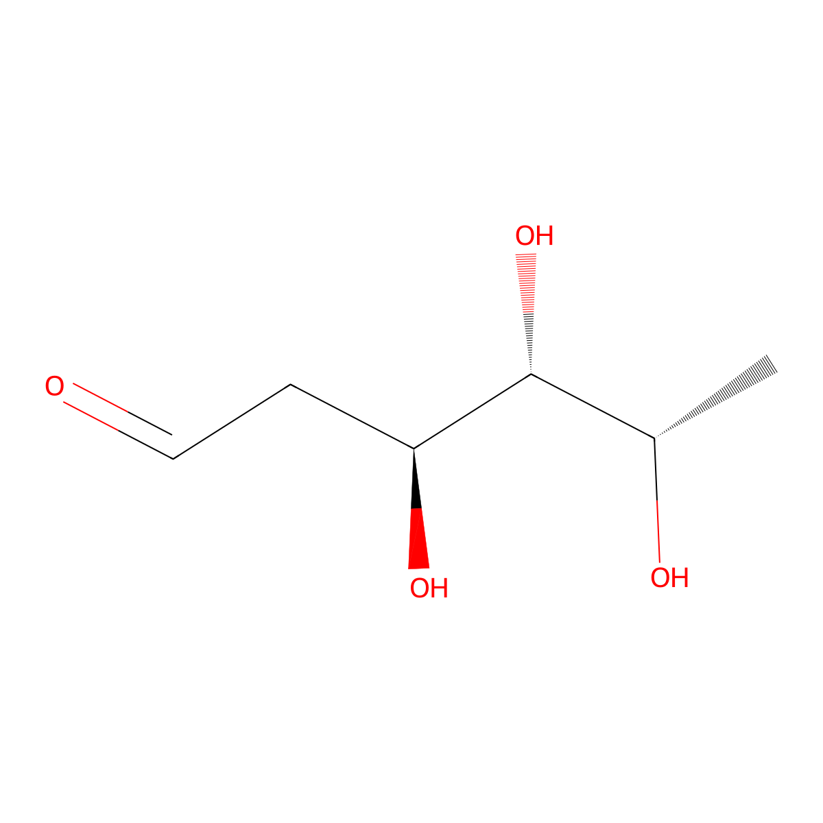 2-deoxy-L-fucose molecular structure, CAS 19165-06-1