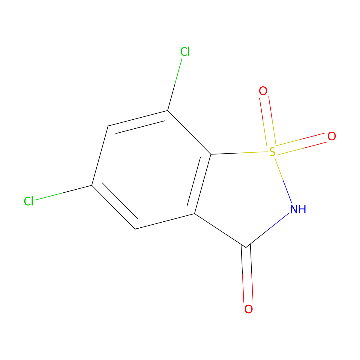 5,7-Dichloro-2,3-dihydro-1lambda6,2-benzothiazole-1,1,3-trione molecular structure, CAS 1916519-35-1