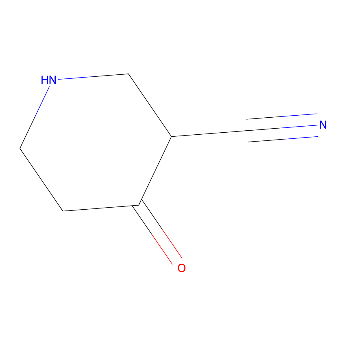 3-Cyano-4-piperidone molecular structure, CAS 19166-75-7