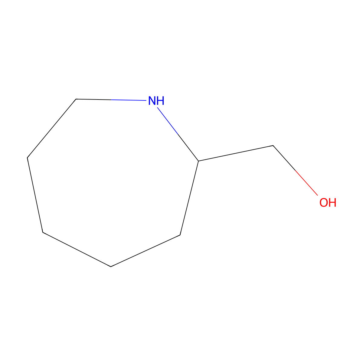 (Azepan-2-yl)methanol molecular structure, CAS 19168-71-9
