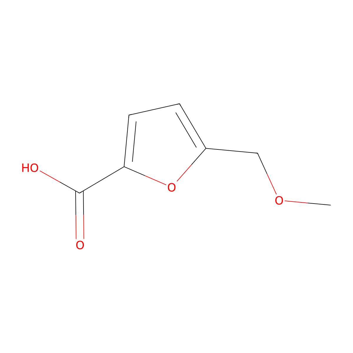 5-(Methoxymethyl)furan-2-carboxylic acid molecular structure, CAS 1917-60-8