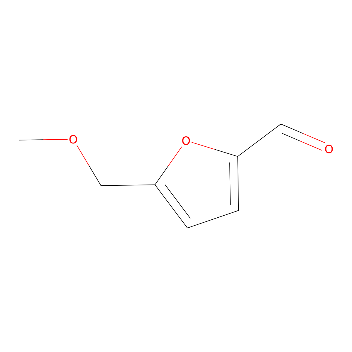 5-(Methoxymethyl)-2-furaldehyde molecular structure, CAS 1917-64-2