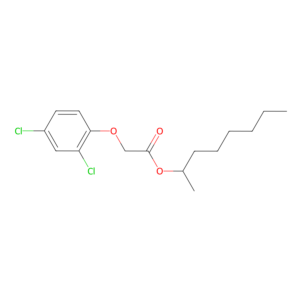 2,4-D-meptyl molecular structure, CAS 1917-97-1