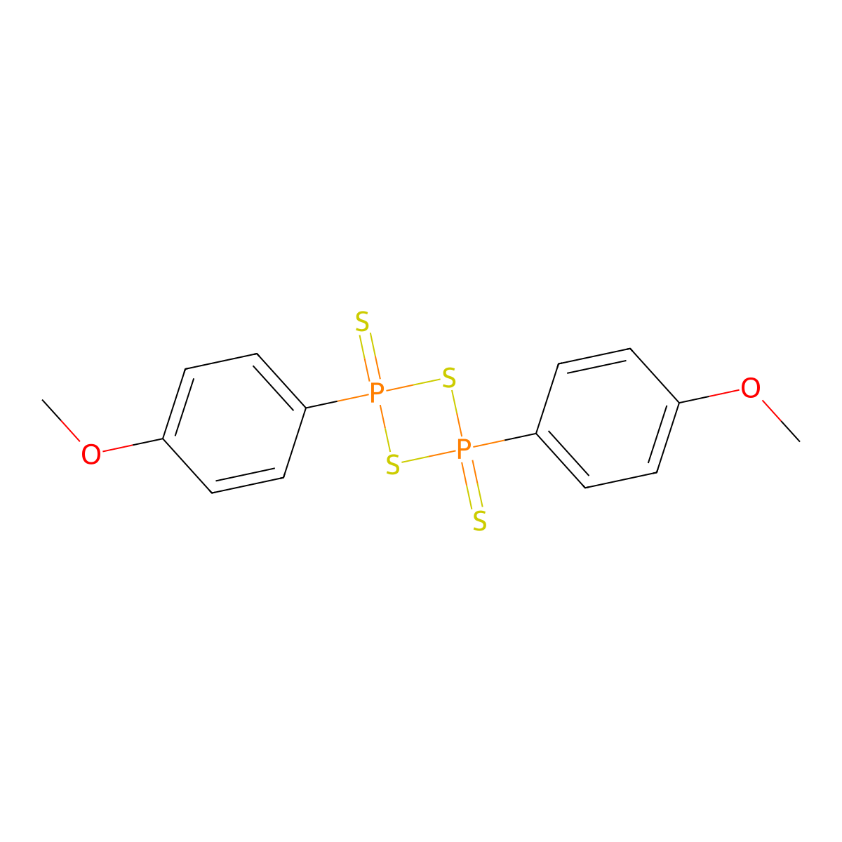 Lawesson's reagent molecular structure, CAS 19172-47-5