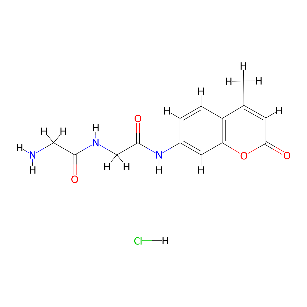 Gly-Gly-7-amido-4-methylcoumarin molecular structure, CAS 191723-65-6