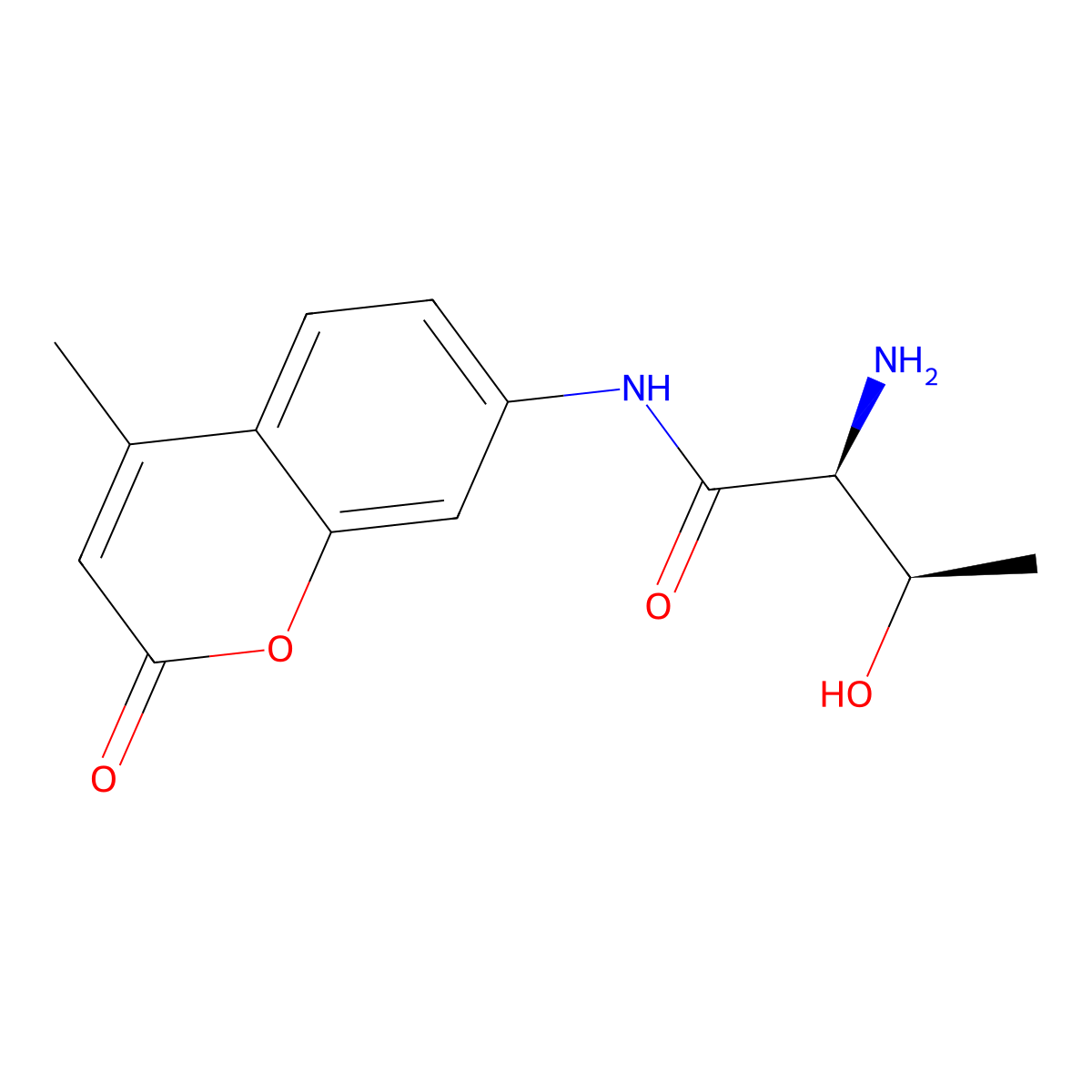 L-Threonine 7-amido-4-methylcoumarin molecular structure, CAS 191723-66-7