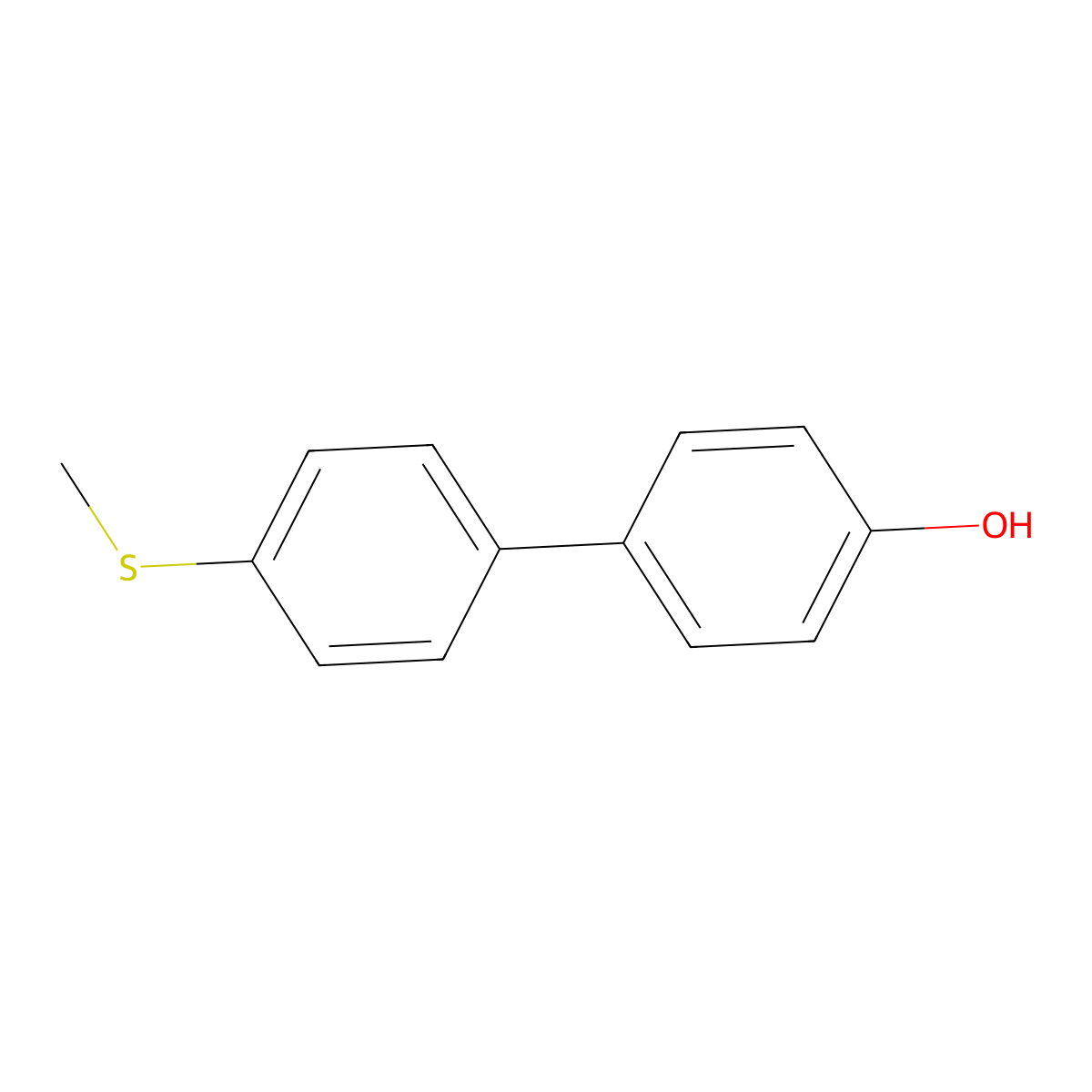 4-(4-Methylthiophenyl)phenol molecular structure, CAS 191724-06-8