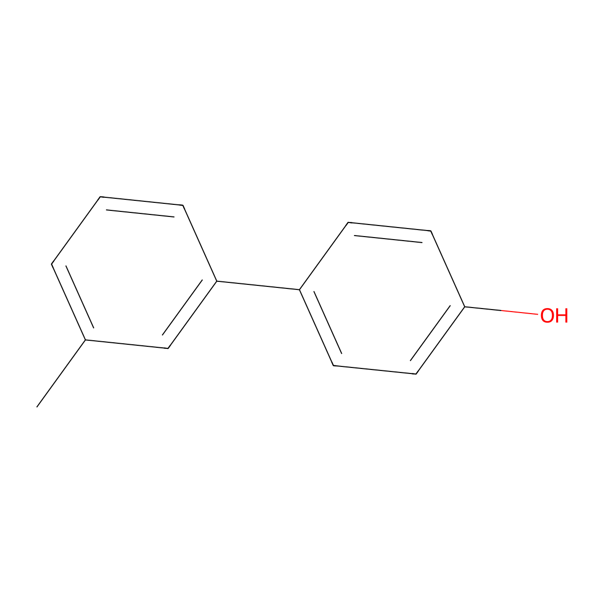 4-(3-Methylphenyl)phenol molecular structure, CAS 191724-08-0