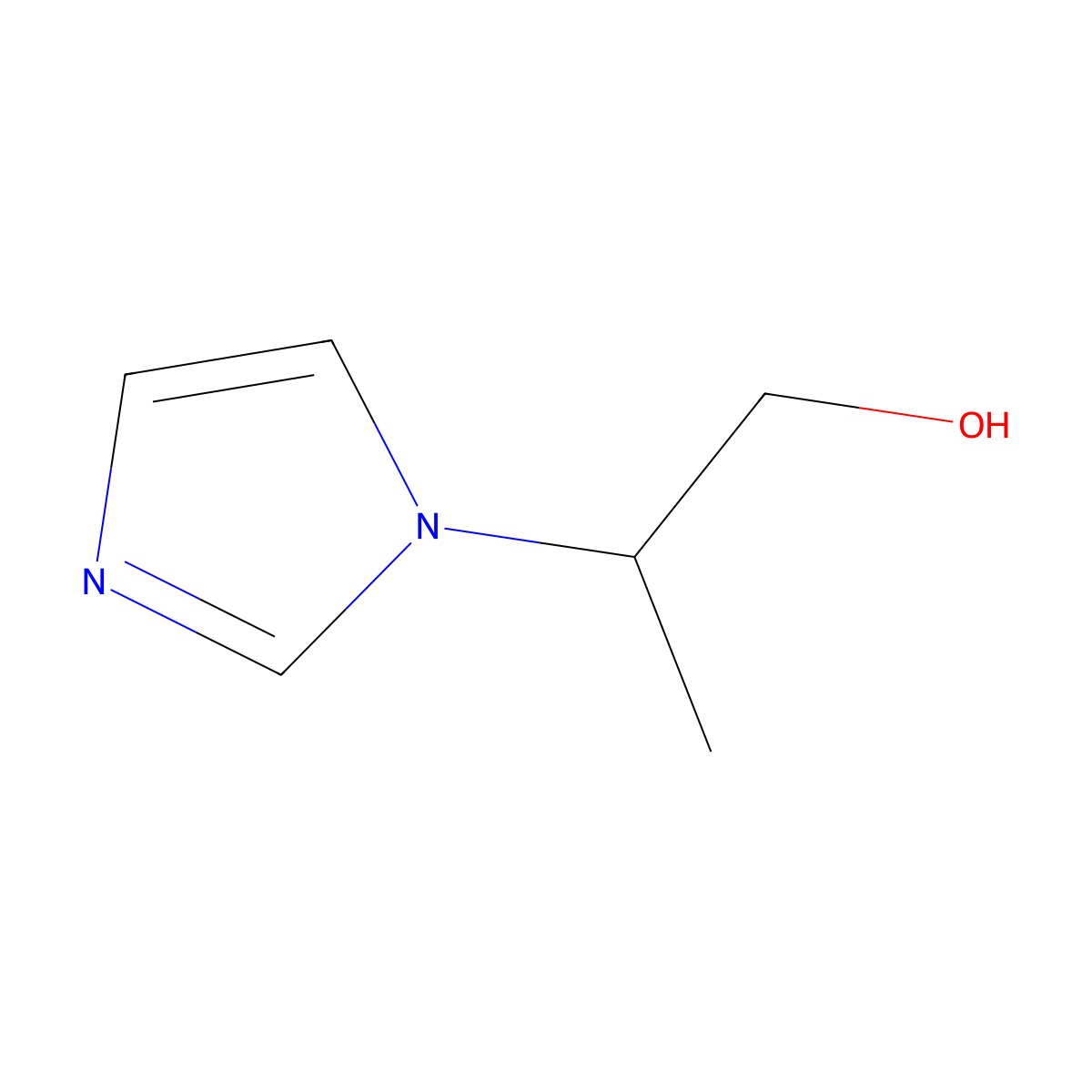alpha(or beta)-methyl-1H-imidazole-1-ethanol molecular structure, CAS 191725-72-1
