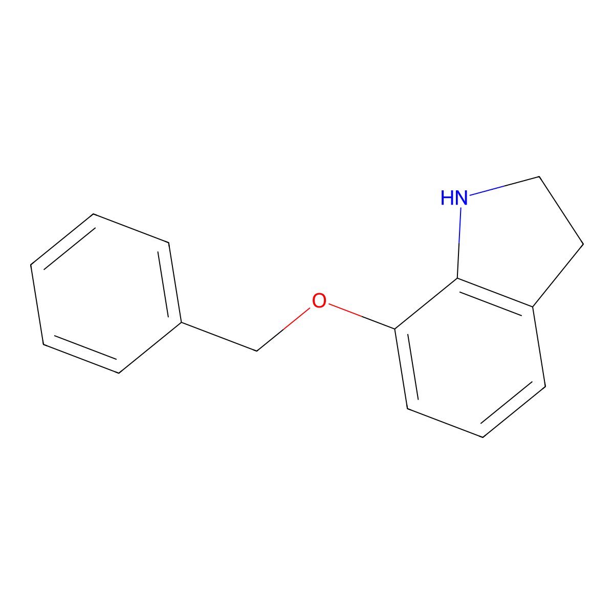 7-(Benzyloxy)indoline molecular structure, CAS 191730-78-6