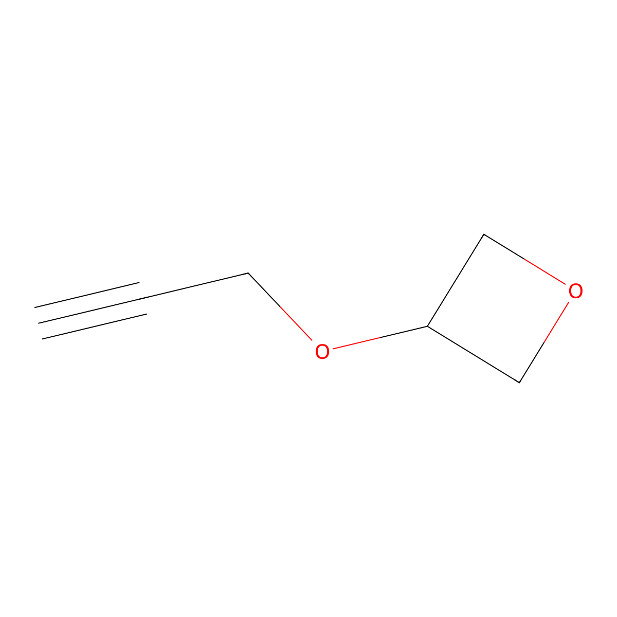 3-(Prop-2-yn-1-yloxy)oxetane molecular structure, CAS 1917305-39-5