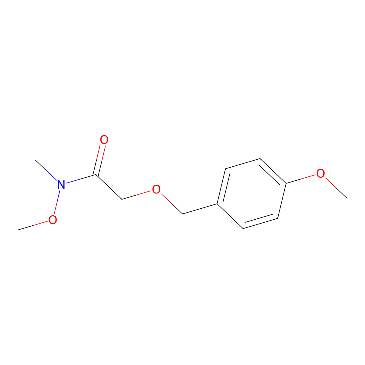 Acetamide, N-methoxy-2-[(4-methoxyphenyl)methoxy]-N-methyl- molecular structure, CAS 191731-32-5