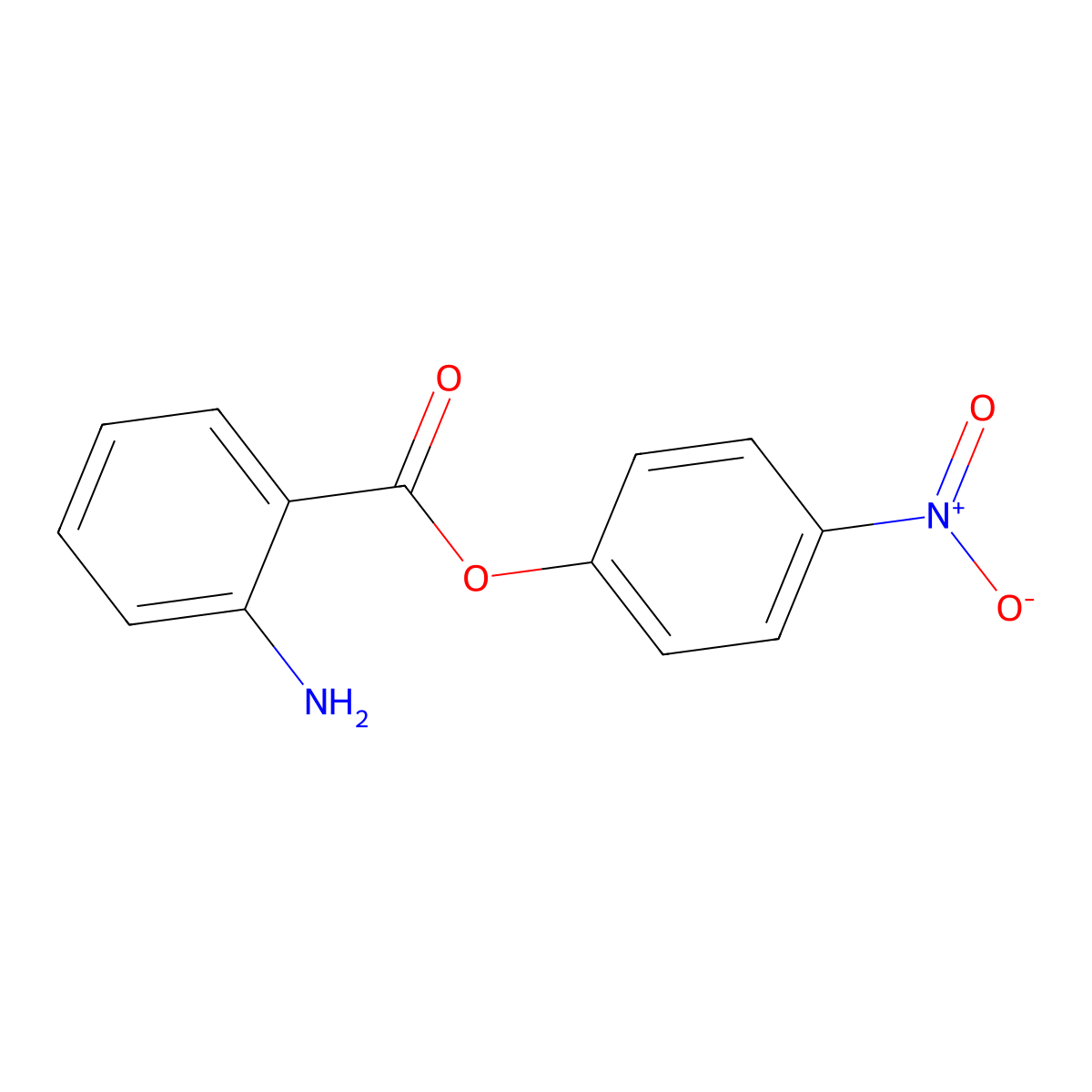 4-Nitrophenyl Anthranilate molecular structure, CAS 19176-60-4