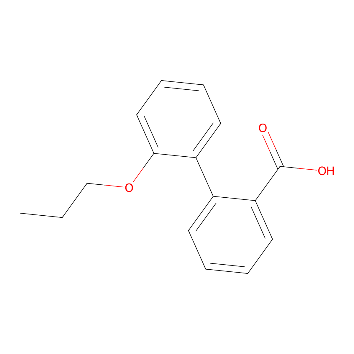 2'-Propoxy[1,1'-biphenyl]-2-carboxylic acid molecular structure, CAS 1917607-89-6