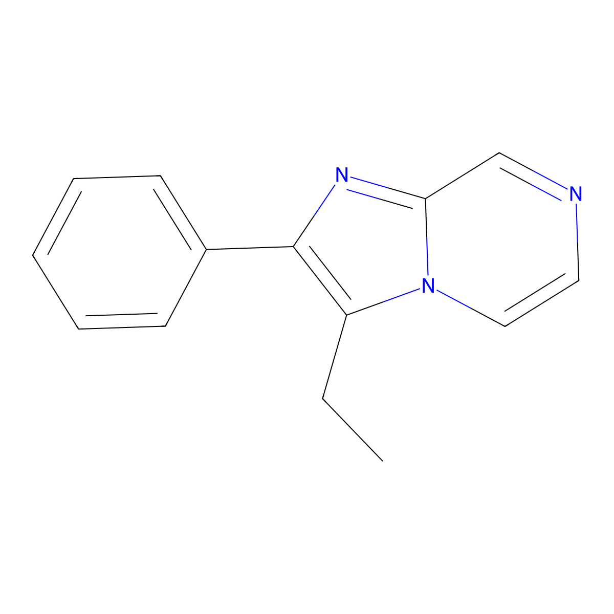 3-Ethyl-2-phenylimidazo[1,2-a]pyrazine molecular structure, CAS 1917709-61-5