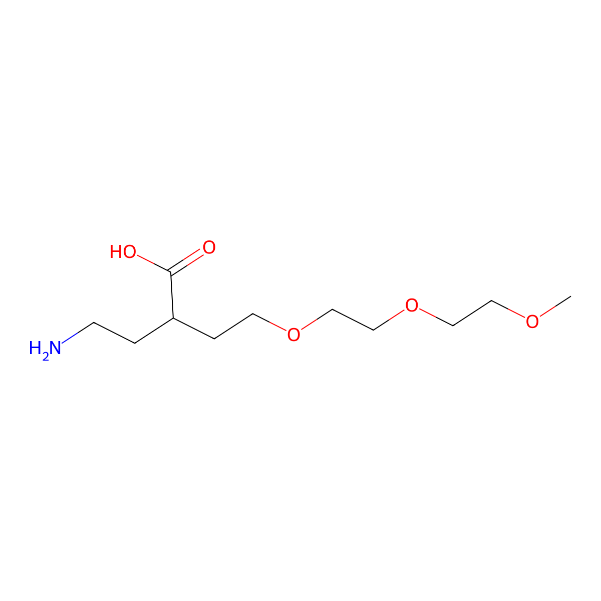4-Amino-2-{2-[2-(2-methoxyethoxy)ethoxy]ethyl}butanoic acid molecular structure, CAS 1917864-92-6