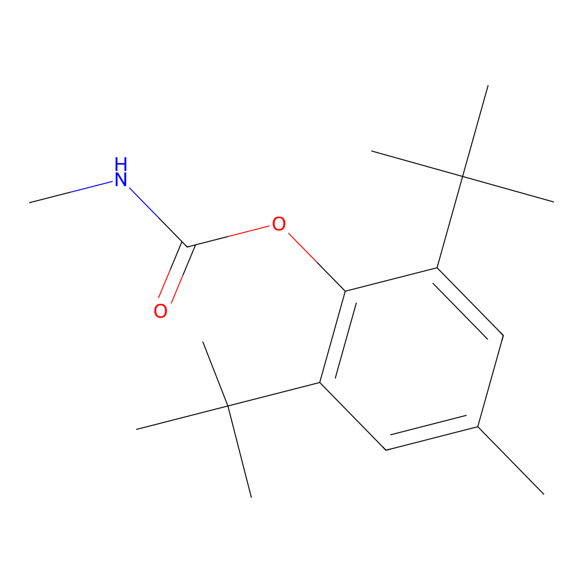 Terbucarb molecular structure, CAS 1918-11-2