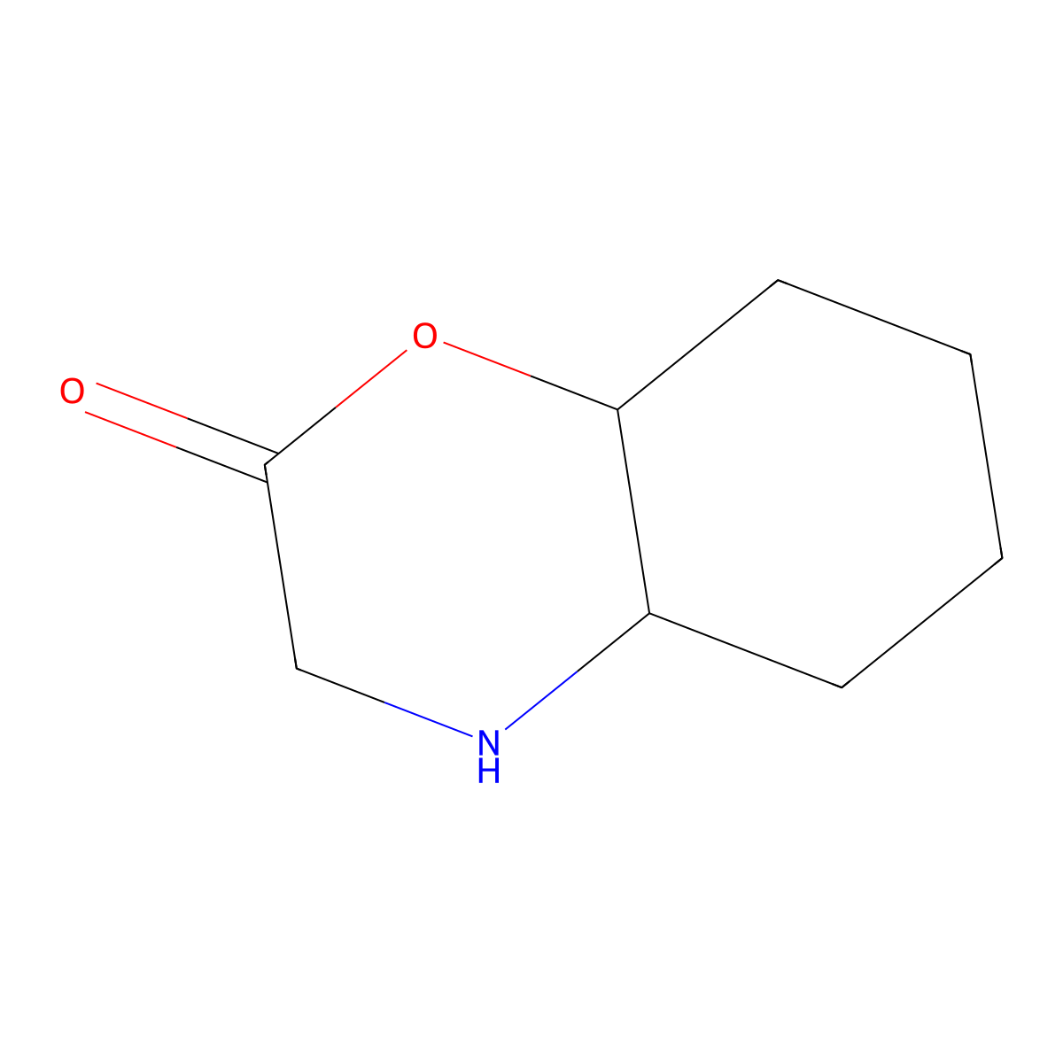 Octahydro-2H-benzo[b][1,4]oxazin-2-one molecular structure, CAS 19180-77-9