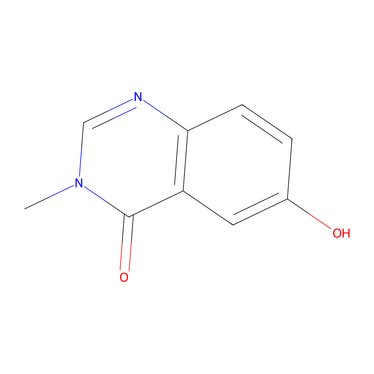 6-Hydroxy-3-methyl-3,4-dihydroquinazolin-4-one molecular structure, CAS 19181-69-2