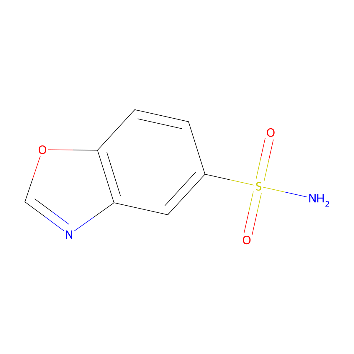 1,3-Benzoxazole-5-sulfonamide molecular structure, CAS 1918102-31-4