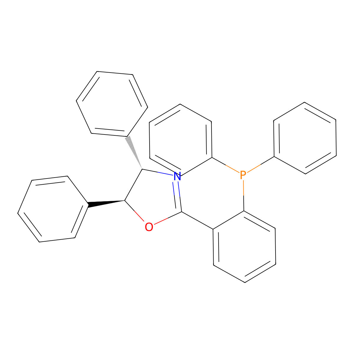 (4S,5S)-2-(2-(Diphenylphosphanyl)phenyl)-4,5-diphenyl-4,5-dihydrooxazole molecular structure, CAS 1918125-85-5