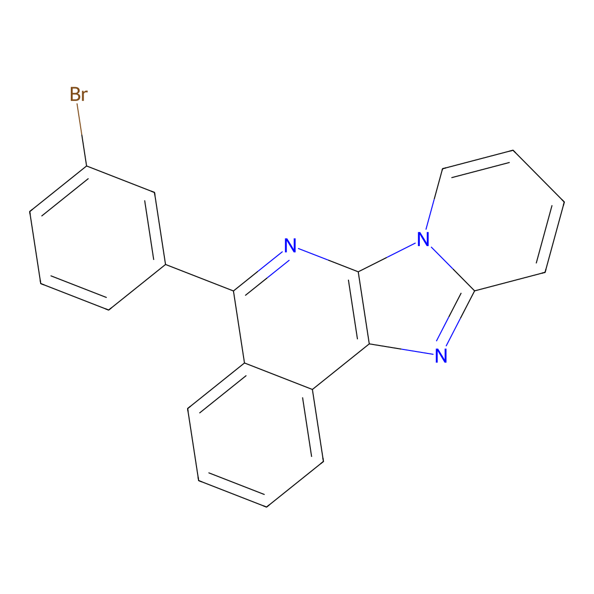 5-(3-Bromophenyl)pyrido[2',1':2,3]imidazo[4,5-C]isoquinoline molecular structure, CAS 1918139-24-8