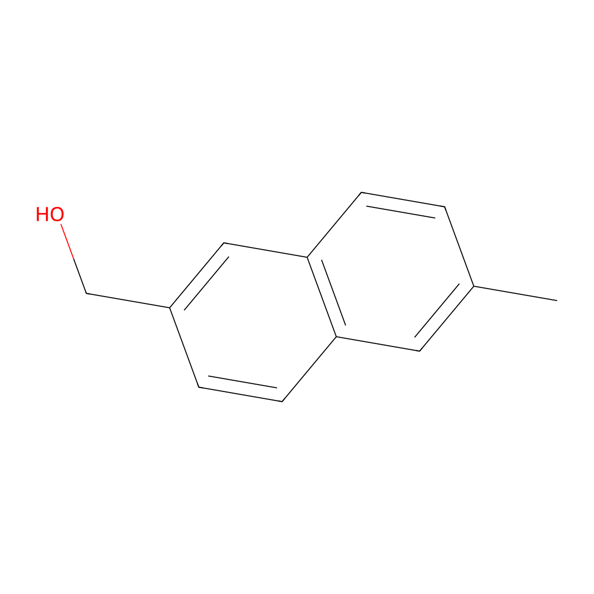 2-Naphthalenemethanol, 6-methyl- molecular structure, CAS 19182-14-0