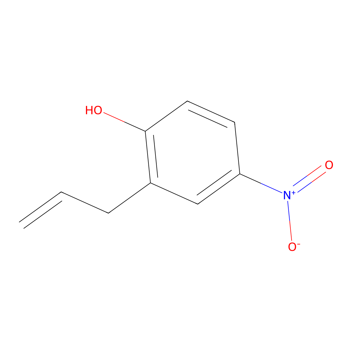 2-Allyl-4-nitrophenol molecular structure, CAS 19182-96-8