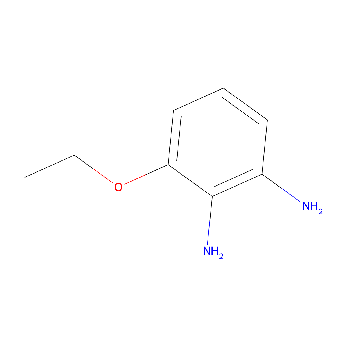 3-Ethoxybenzene-1,2-diamine molecular structure, CAS 191849-71-5