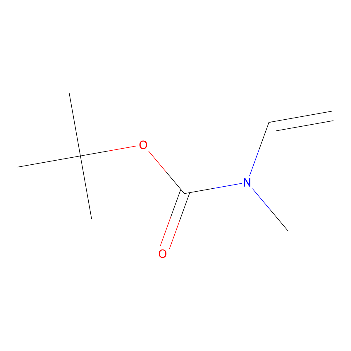 tert-Butyl methyl(vinyl)carbamate molecular structure, CAS 191860-37-4