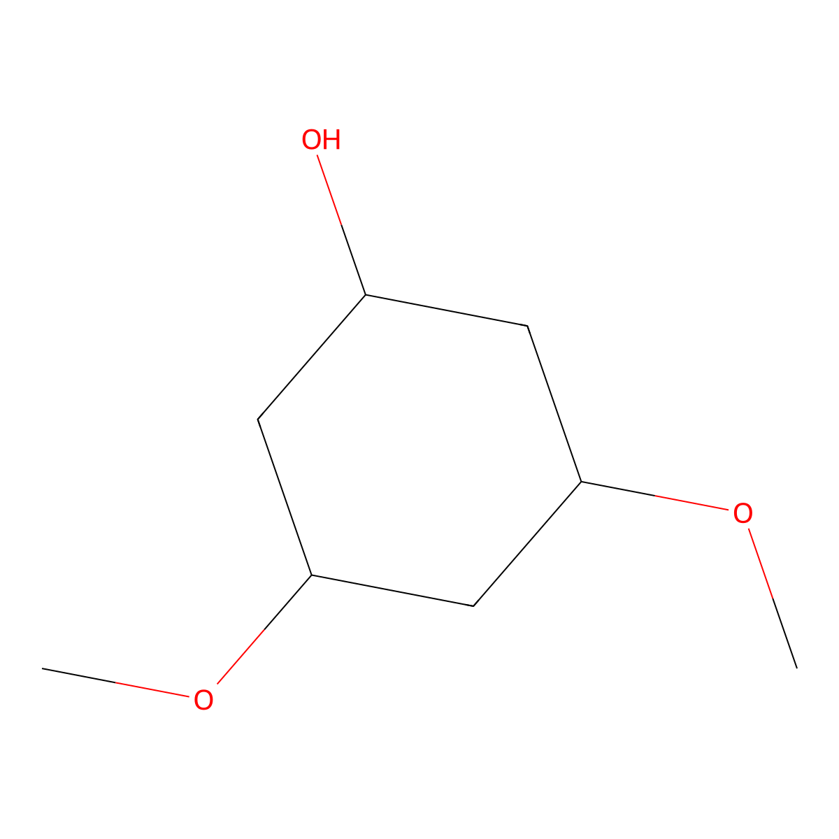3,5-Dimethoxycyclohexan-1-ol molecular structure, CAS 191865-61-9