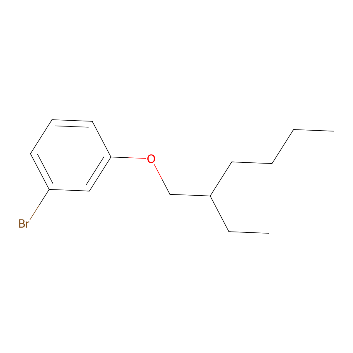 1-Bromo-3-((2-ethylhexyl)oxy)benzene molecular structure, CAS 191867-82-0