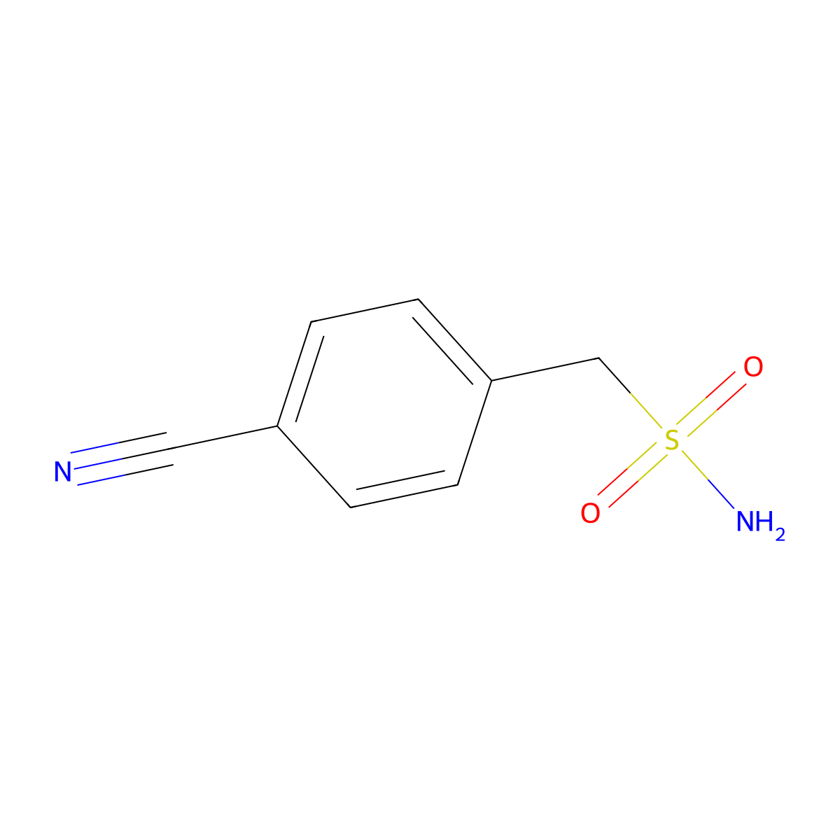 (4-Cyanophenyl)methanesulfonamide molecular structure, CAS 191868-54-9