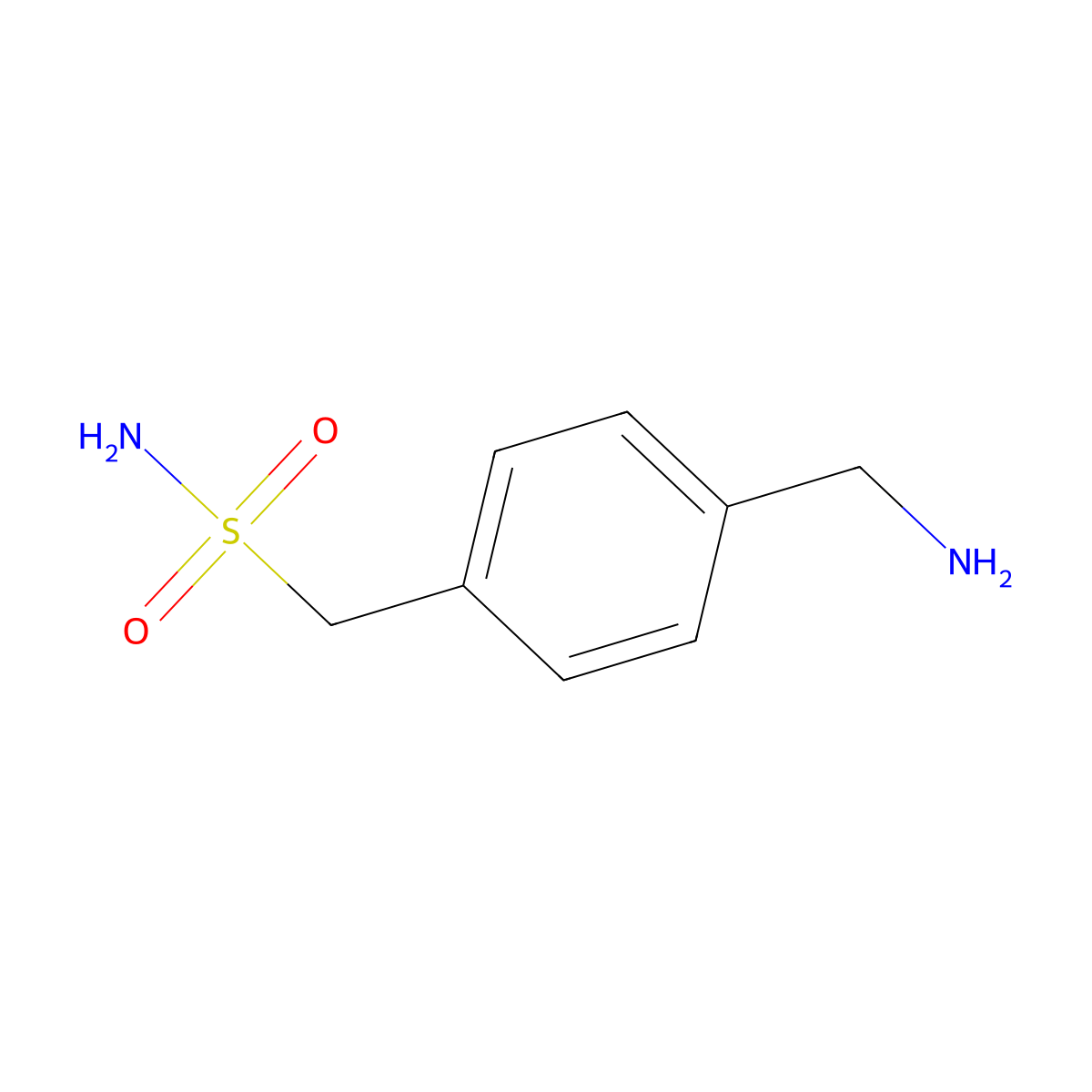 4-(Aminomethyl)benzenemethanesulfonamide molecular structure, CAS 191868-55-0