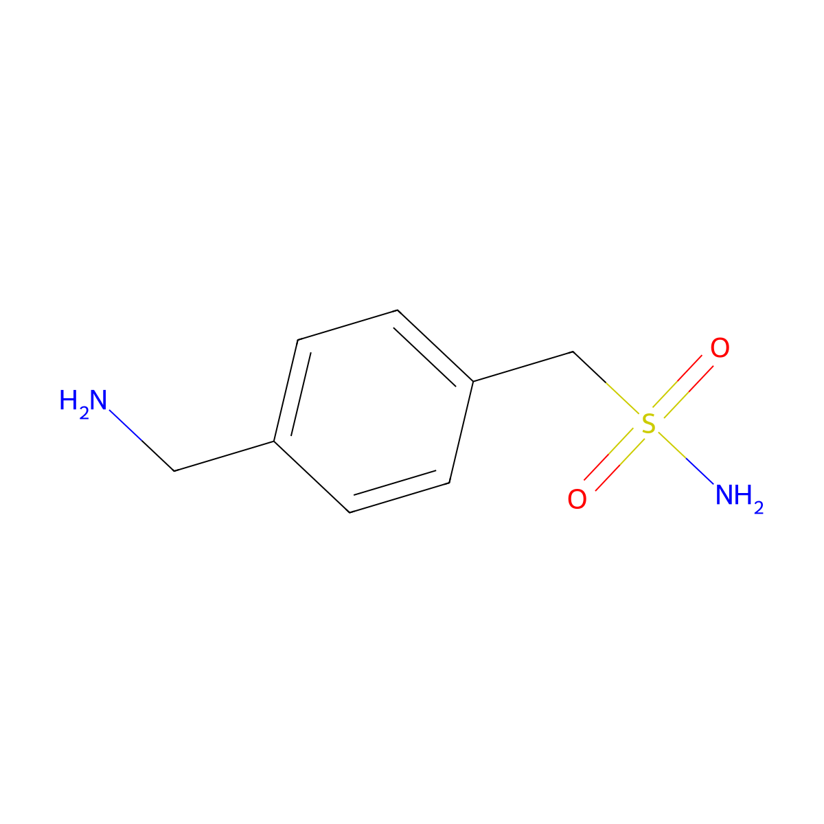 4-(Aminomethyl)benzenemethanesulfonamide molecular structure, CAS 191868-55-0
