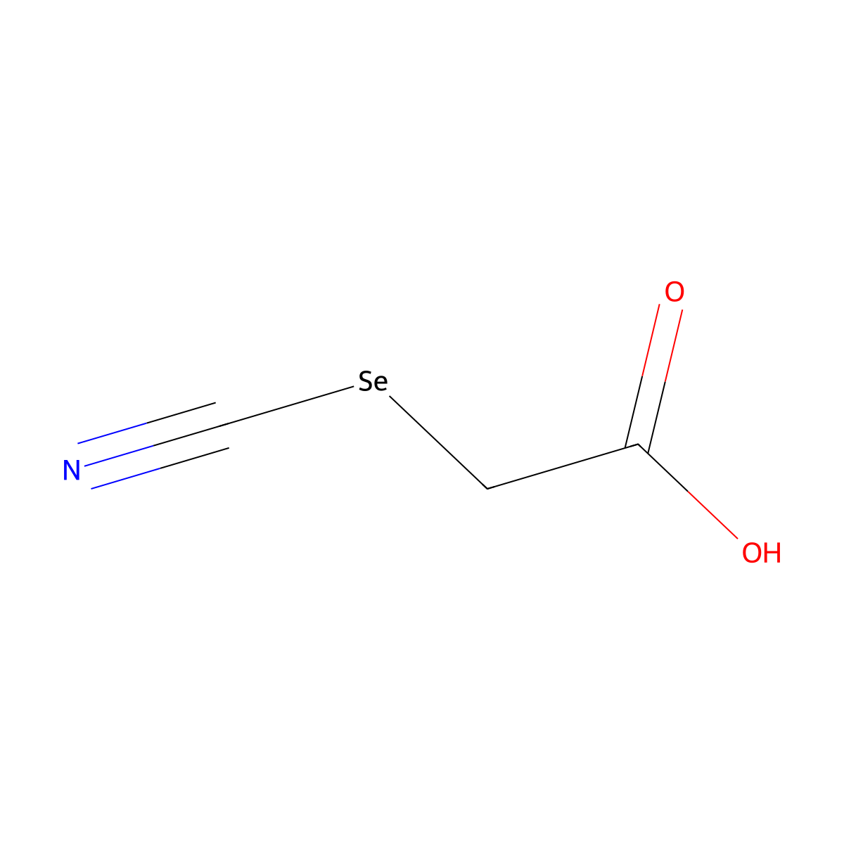 Selenocyanatoacetic acid molecular structure, CAS 19188-17-1