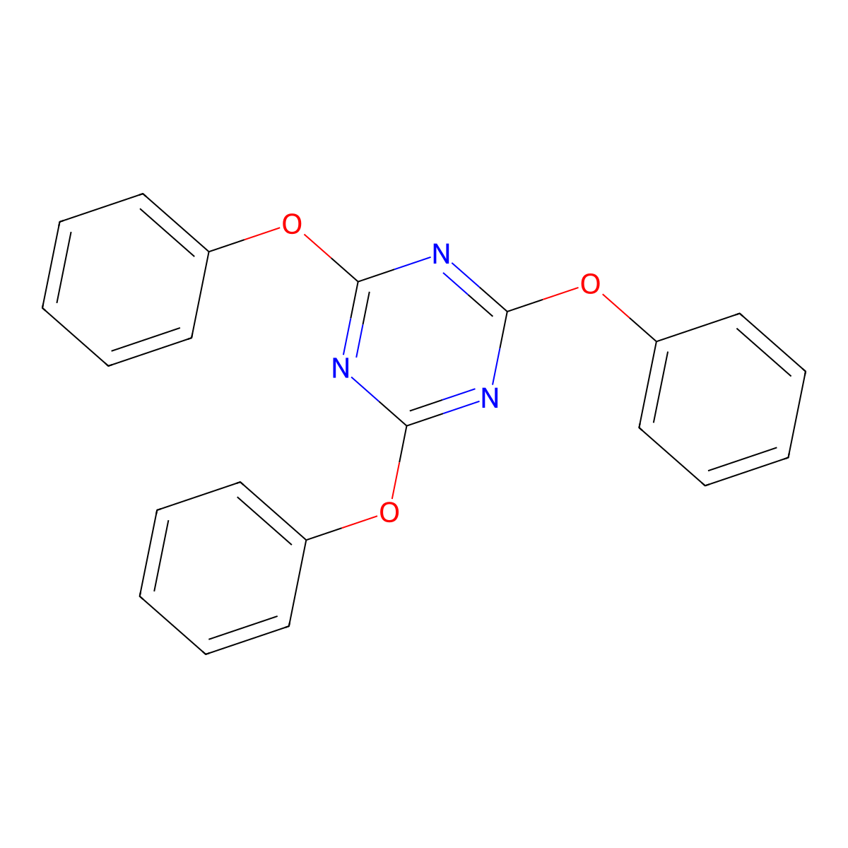 2,4,6-Triphenoxy-s-triazine molecular structure, CAS 1919-48-8