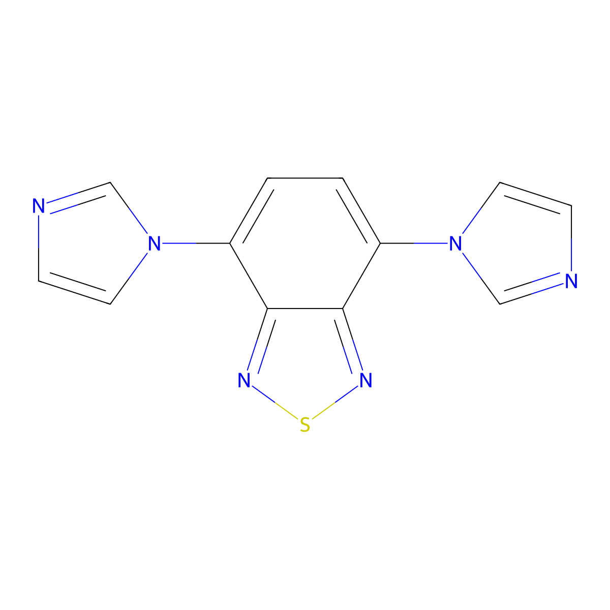 4,7-DI-1H-Imidazol-1-YL-2,1,3-benzothiadiazole molecular structure, CAS 1919023-42-9