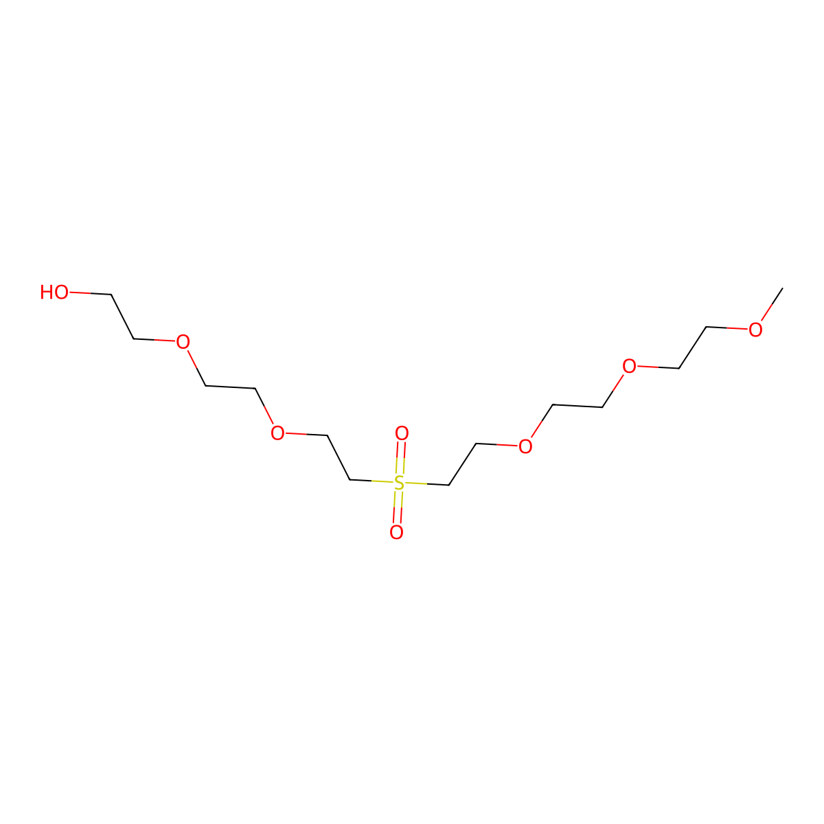 m-PEG3-Sulfone-PEG2-OH molecular structure, CAS 1919045-00-3