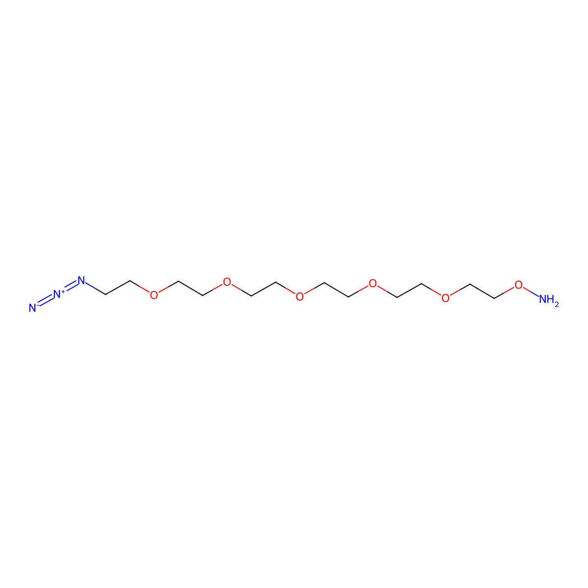 Aminooxy-PEG5-azide molecular structure, CAS 1919045-02-5