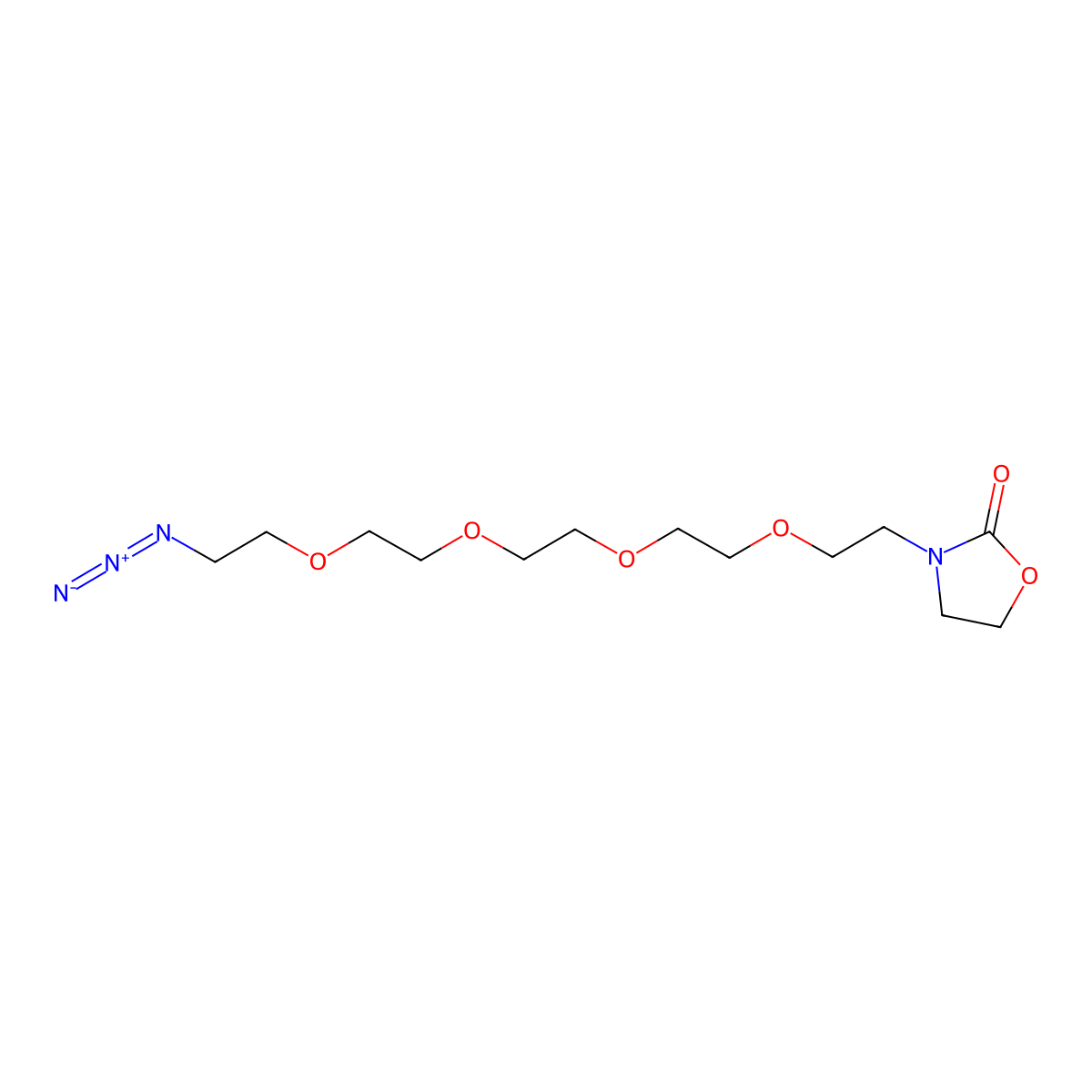 Azido-PEG4-oxazolidin-2-one molecular structure, CAS 1919045-03-6