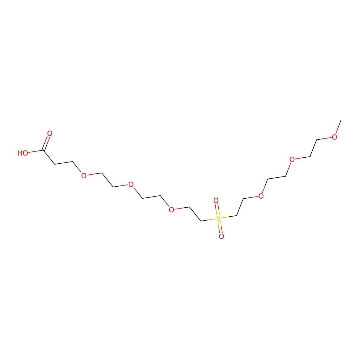 m-PEG3-Sulfone-PEG3-acid molecular structure, CAS 1919045-04-7