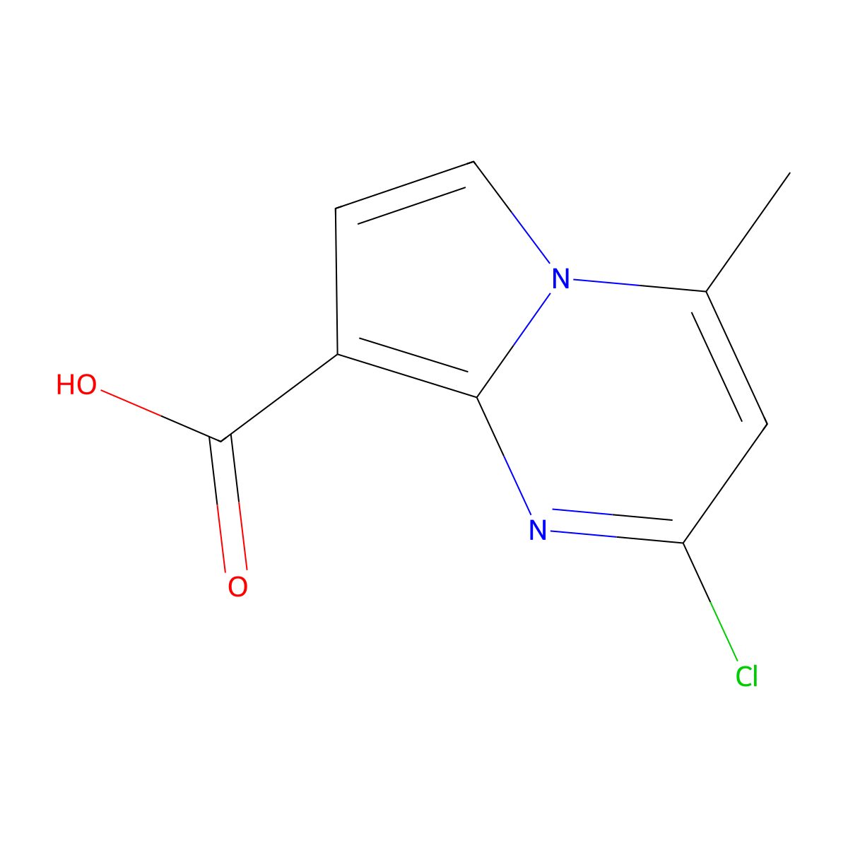2-Chloro-4-methylpyrrolo[1,2-a]pyrimidine-8-carboxylic acid molecular structure, CAS 1919049-55-0