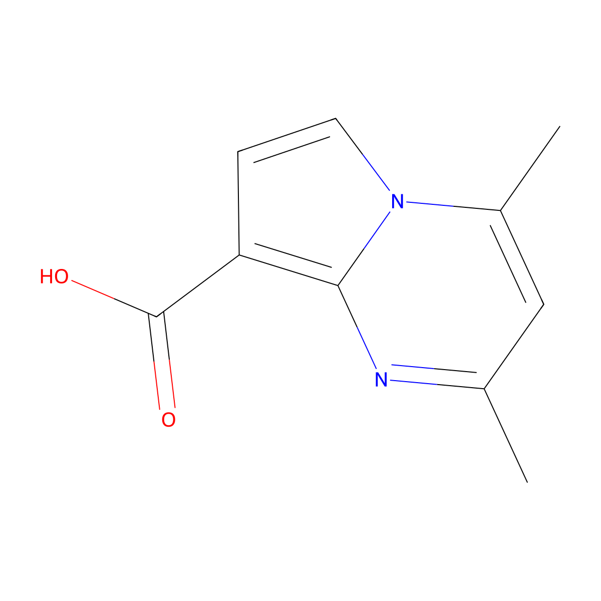 2,4-Dimethylpyrrolo[1,2-a]pyrimidine-8-carboxylic acid molecular structure, CAS 1919049-95-8