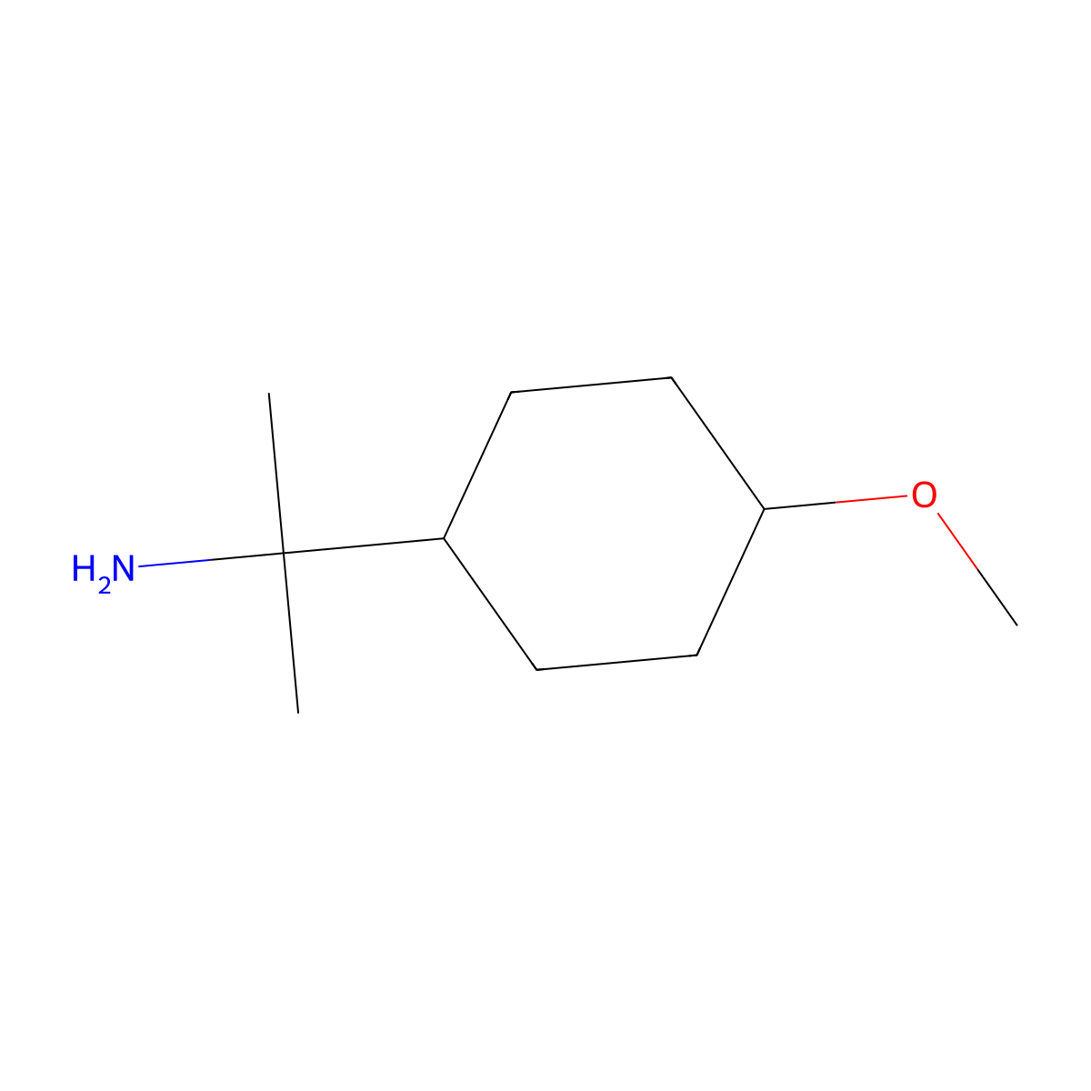 2-(4-Methoxycyclohexyl)propan-2-amine molecular structure, CAS 1919050-05-7