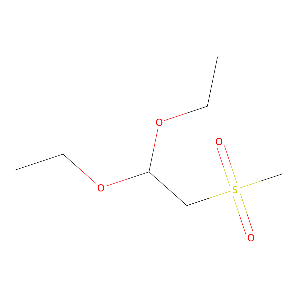 1,1-Diethoxy-2-methanesulfonylethane molecular structure, CAS 191920-23-7